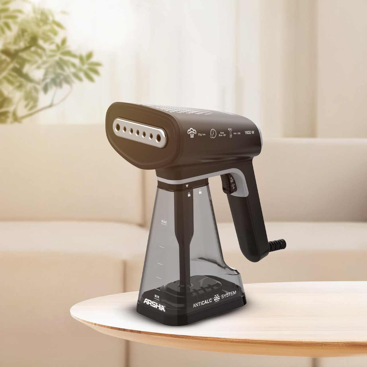 Arshia Handheld Steamer Black Silver