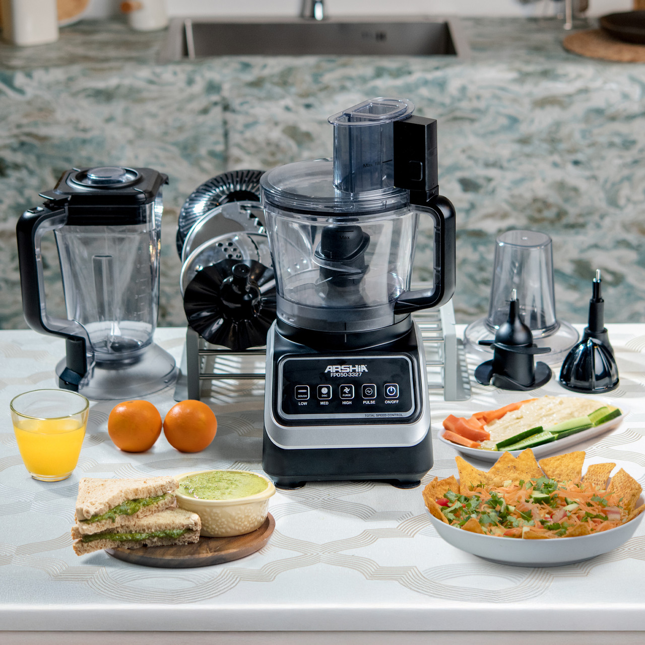 Arshia 10-in-1 Food Processor