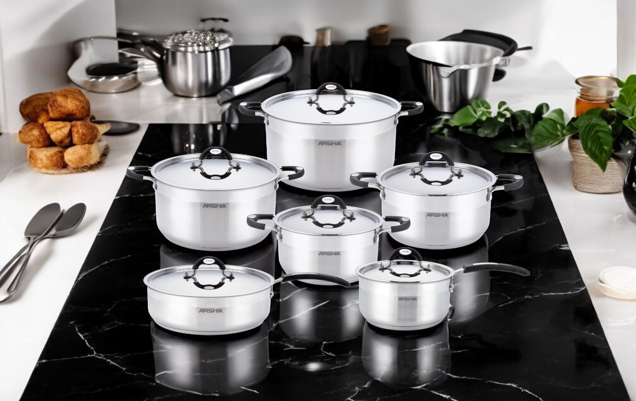 Arshia 12-piece Stainless Steel Cookware Set