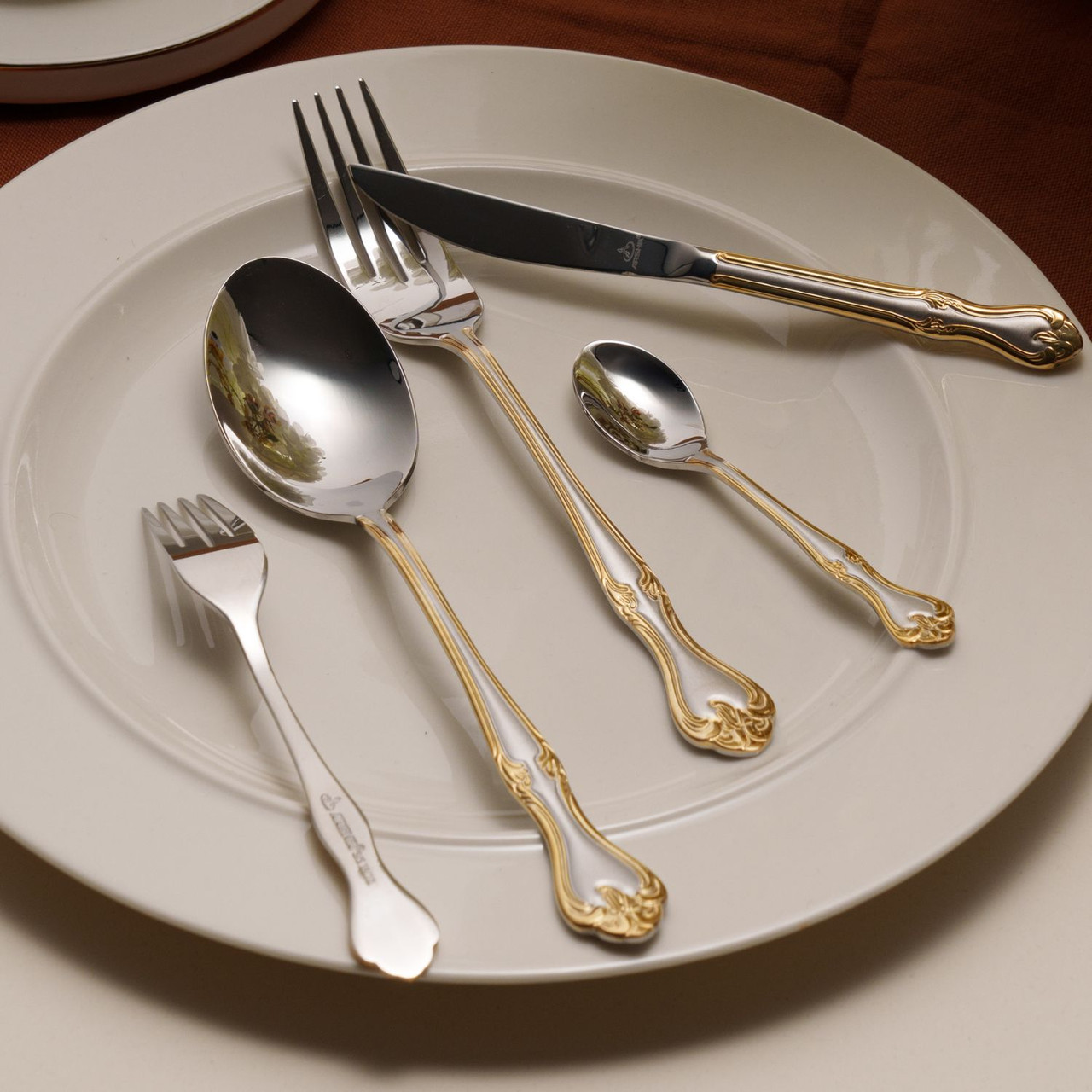 Arshia Stainless Steel Cutlery Set 95pcs Gold & Silver TM112GS