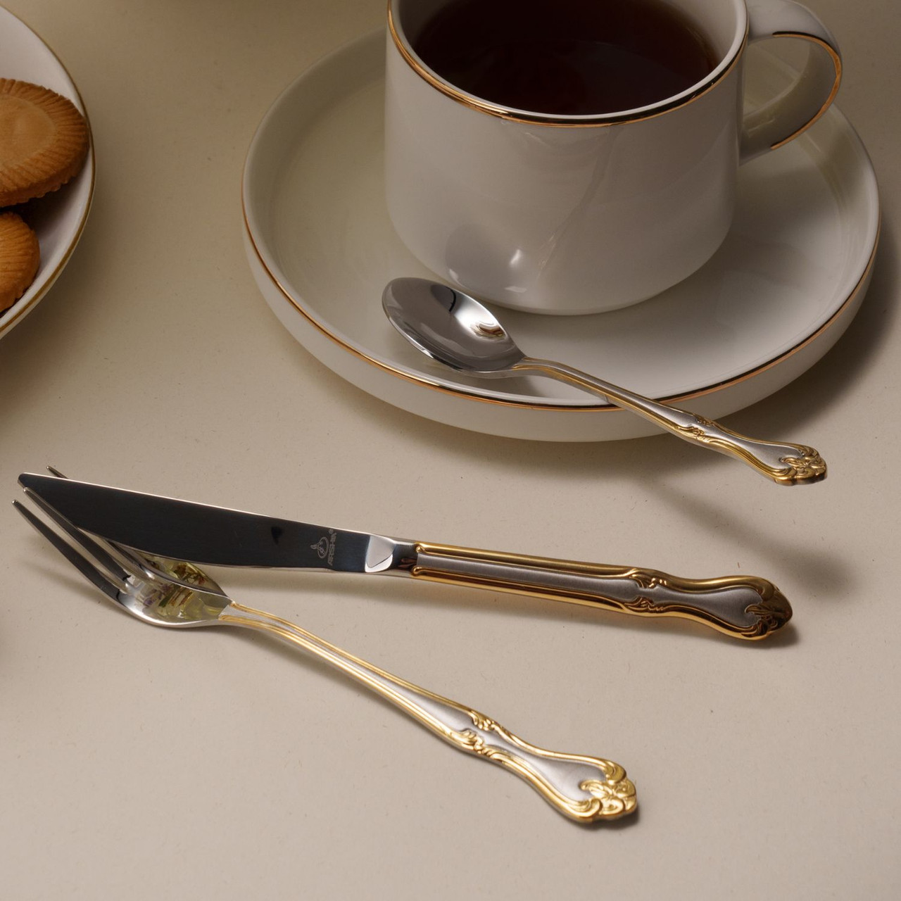 Arshia Stainless Steel Cutlery Set 95pcs Gold & Silver TM112GS