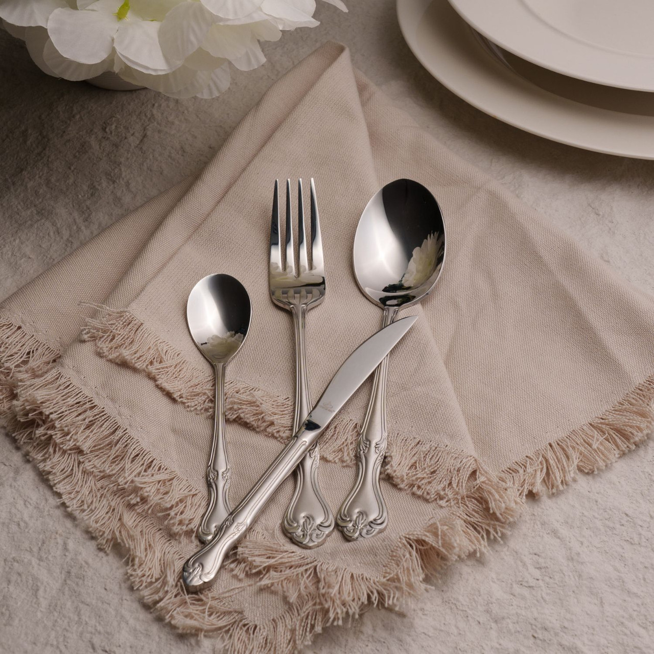 Arshia Stainless Steel Cutlery Set 95pcs Silver