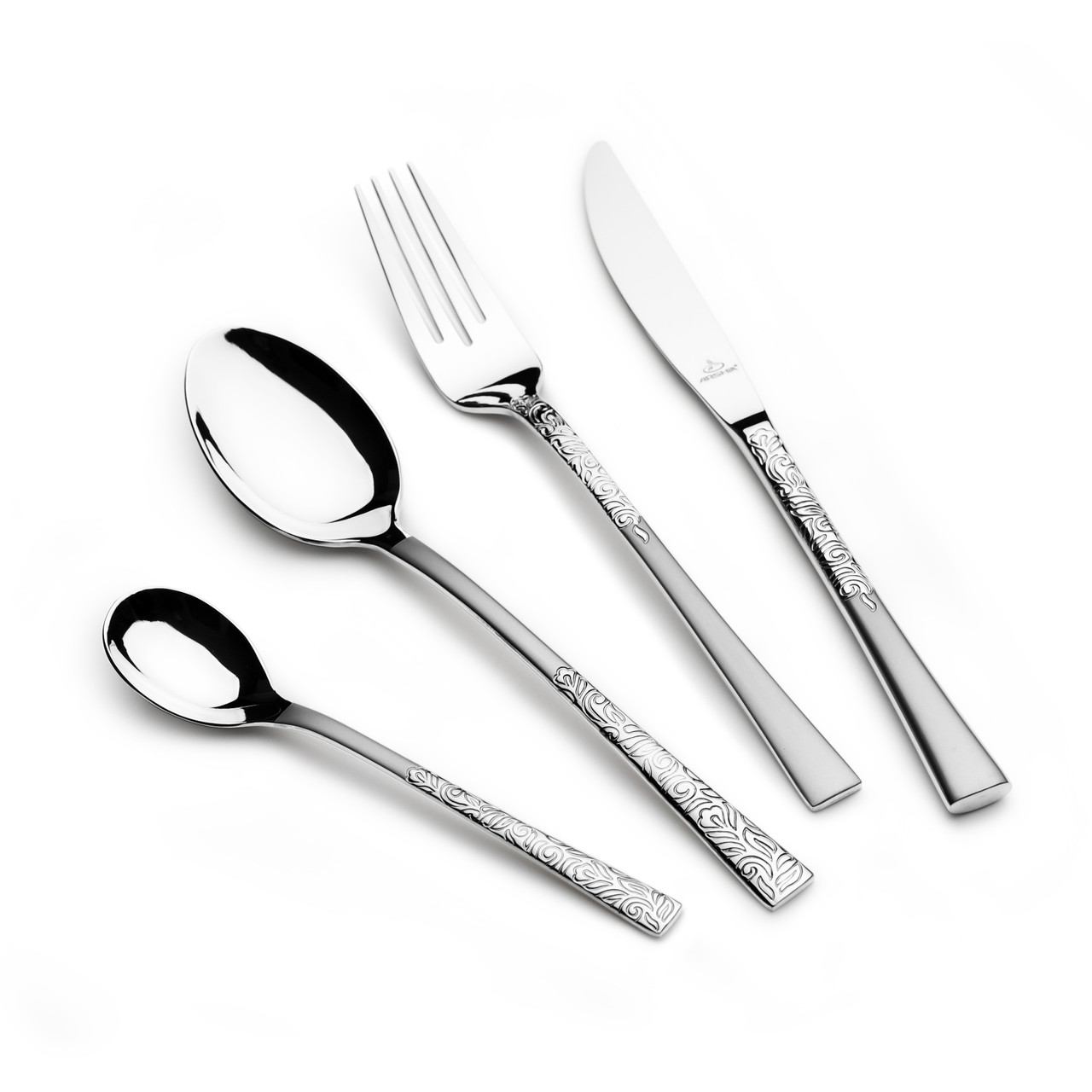 Arshia Stainless Steel Cutlery Set 95pcs Matte