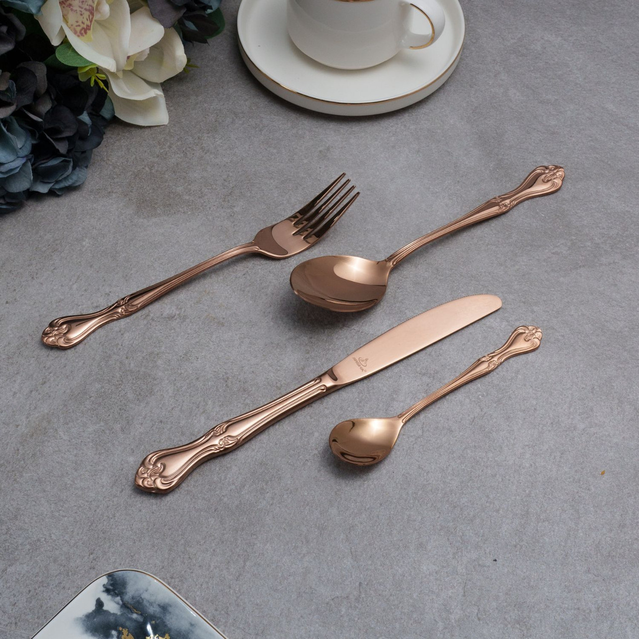 Arshia 86-piece Copper Cutlery Set