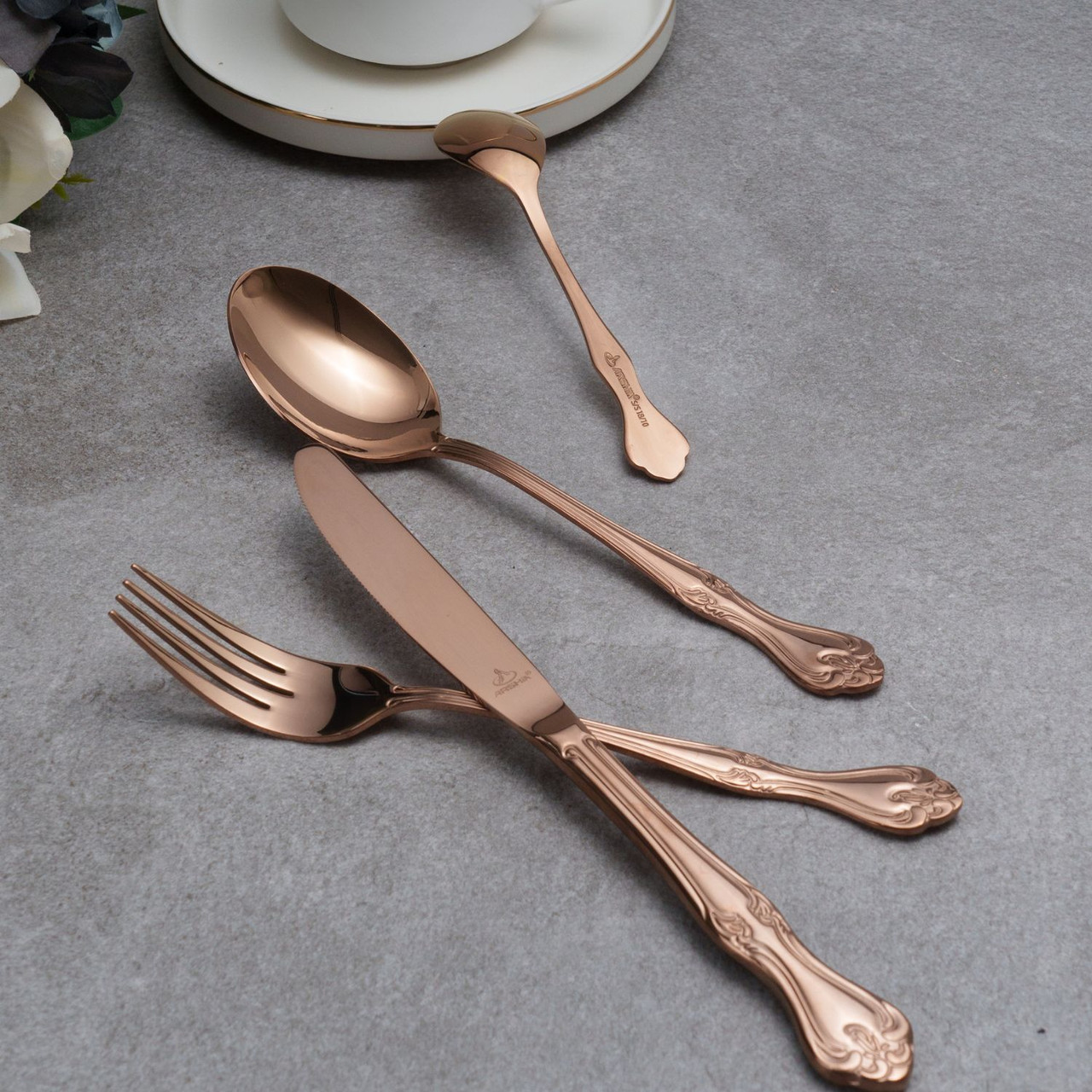 Arshia 86-piece Copper Cutlery Set