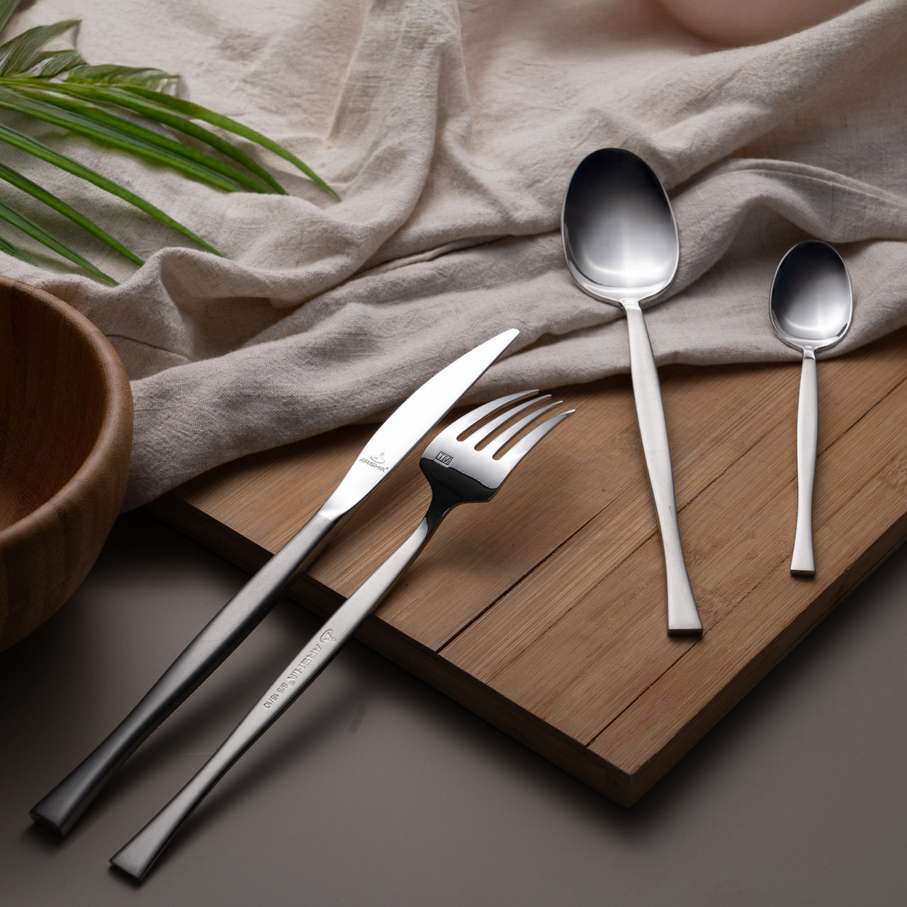 Arshia 86pcs Silver Cutlery Set