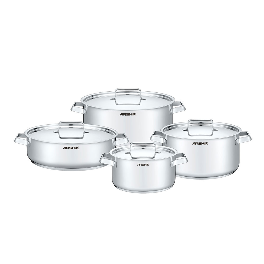 Arshia 8pcs Stainless Steel Cookware Set