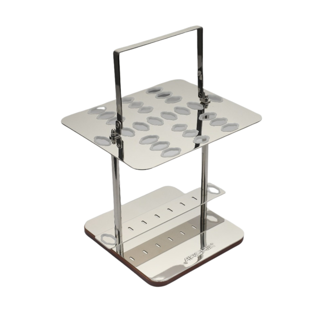 Arshia 26-piece Silver Cutlery Set with Stand