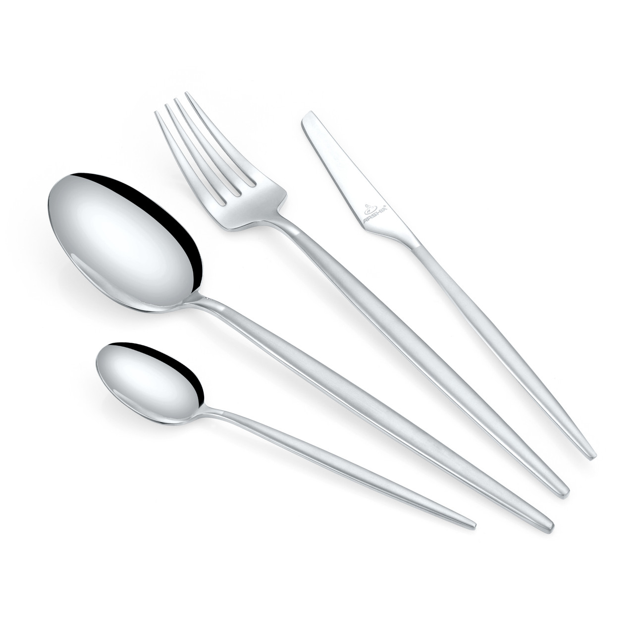 Arshia 95-Piece Silver Cutlery Set