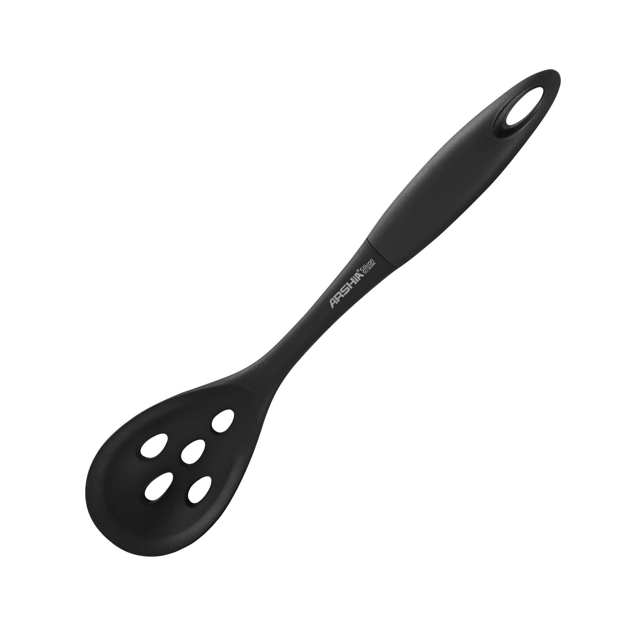 Arshia Silicone Utensil - Slotted Spoon (Black)