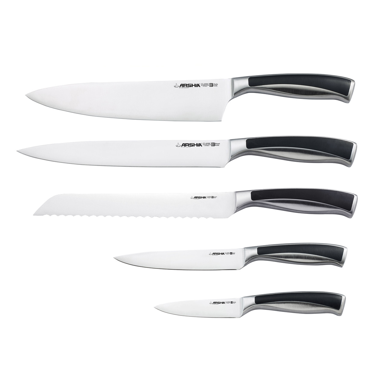 Arshia 6-piece Knife Set  with Wooden Stand