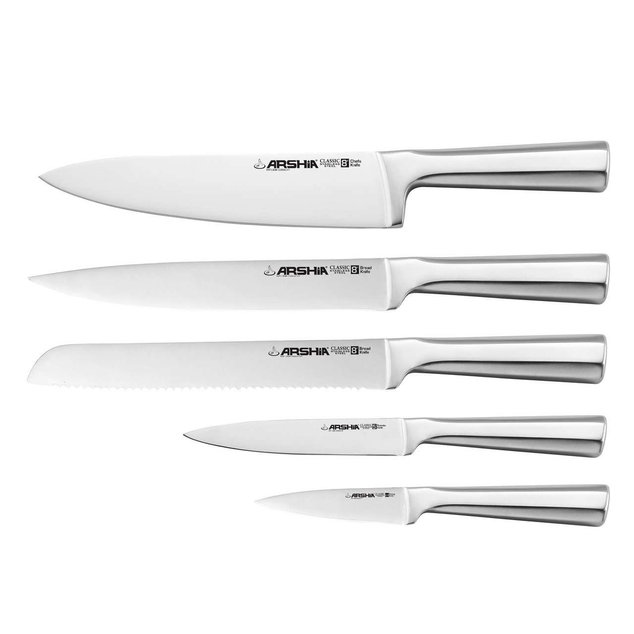 Arshia 6-piece Knife Set with  Wooden Stand