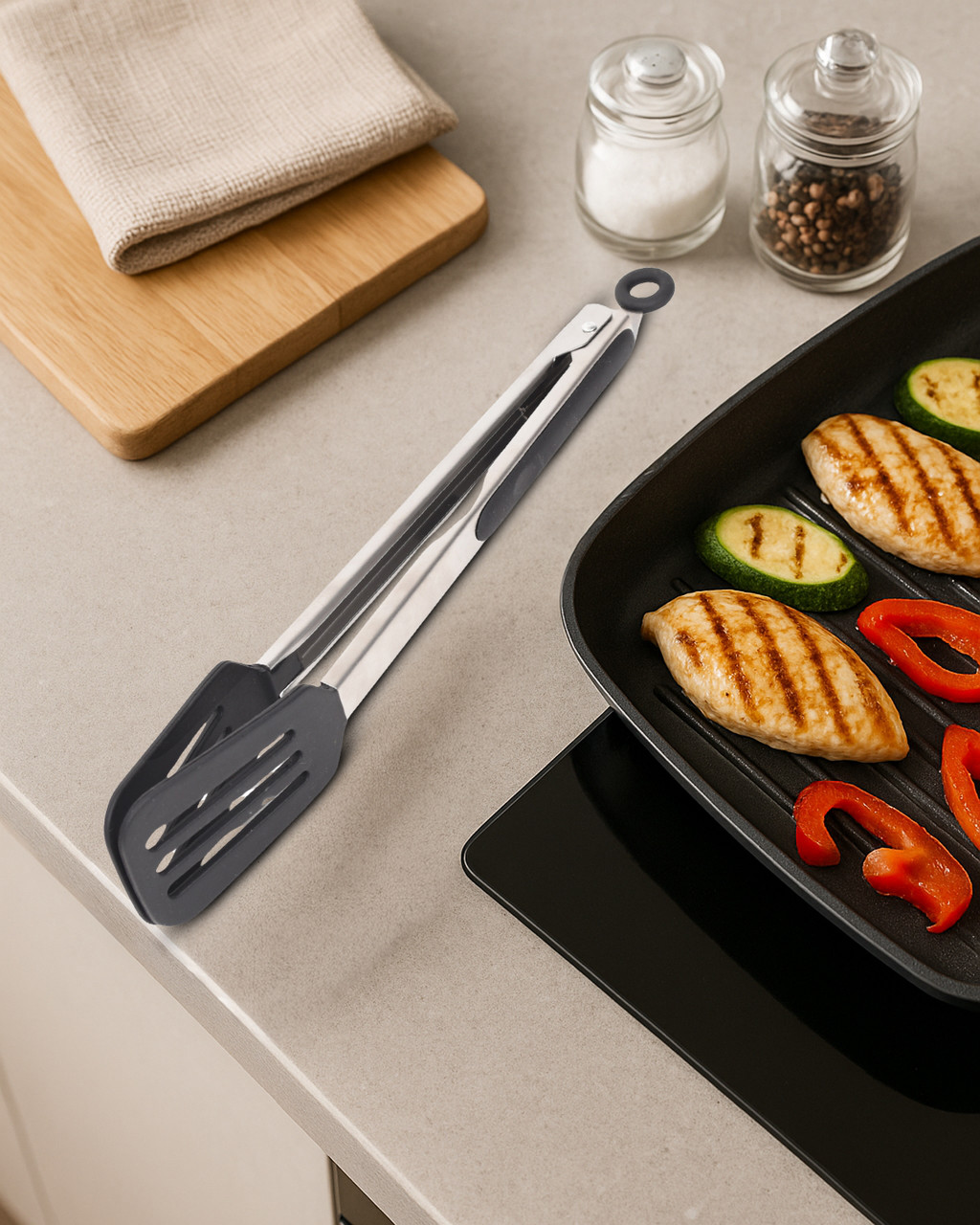 Arshia 12-inch Turner Tongs