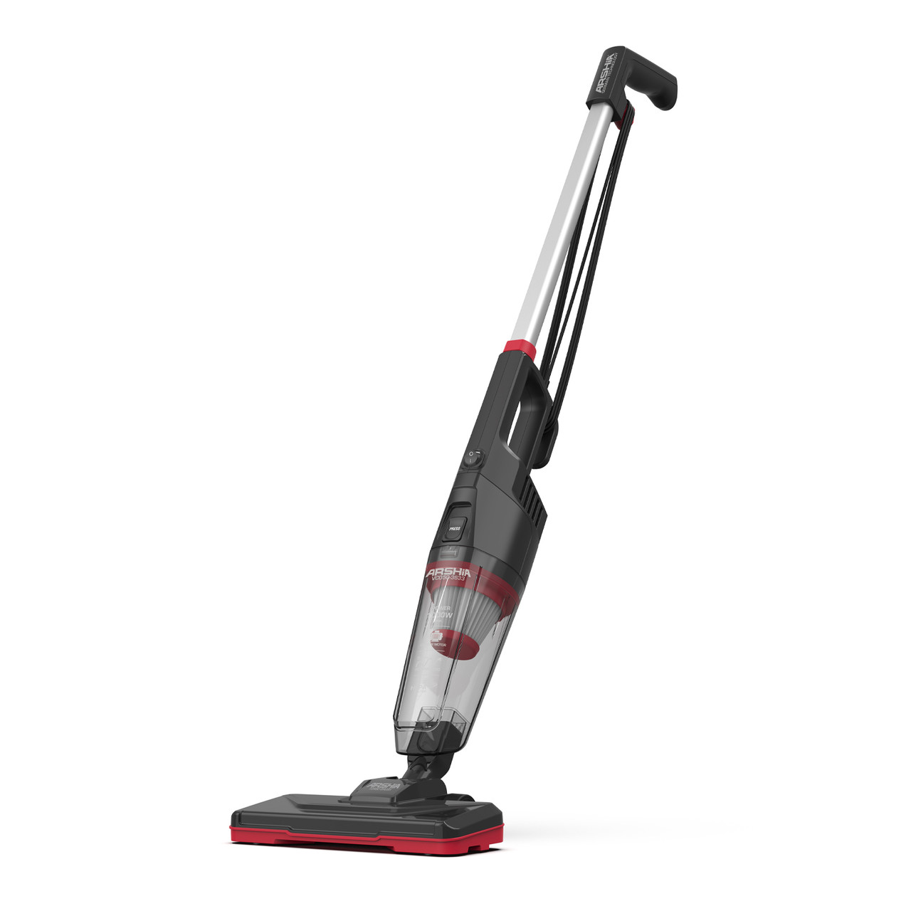 Arshia 3 in 1 Stick Vacuum Cleaner (Black + Red)