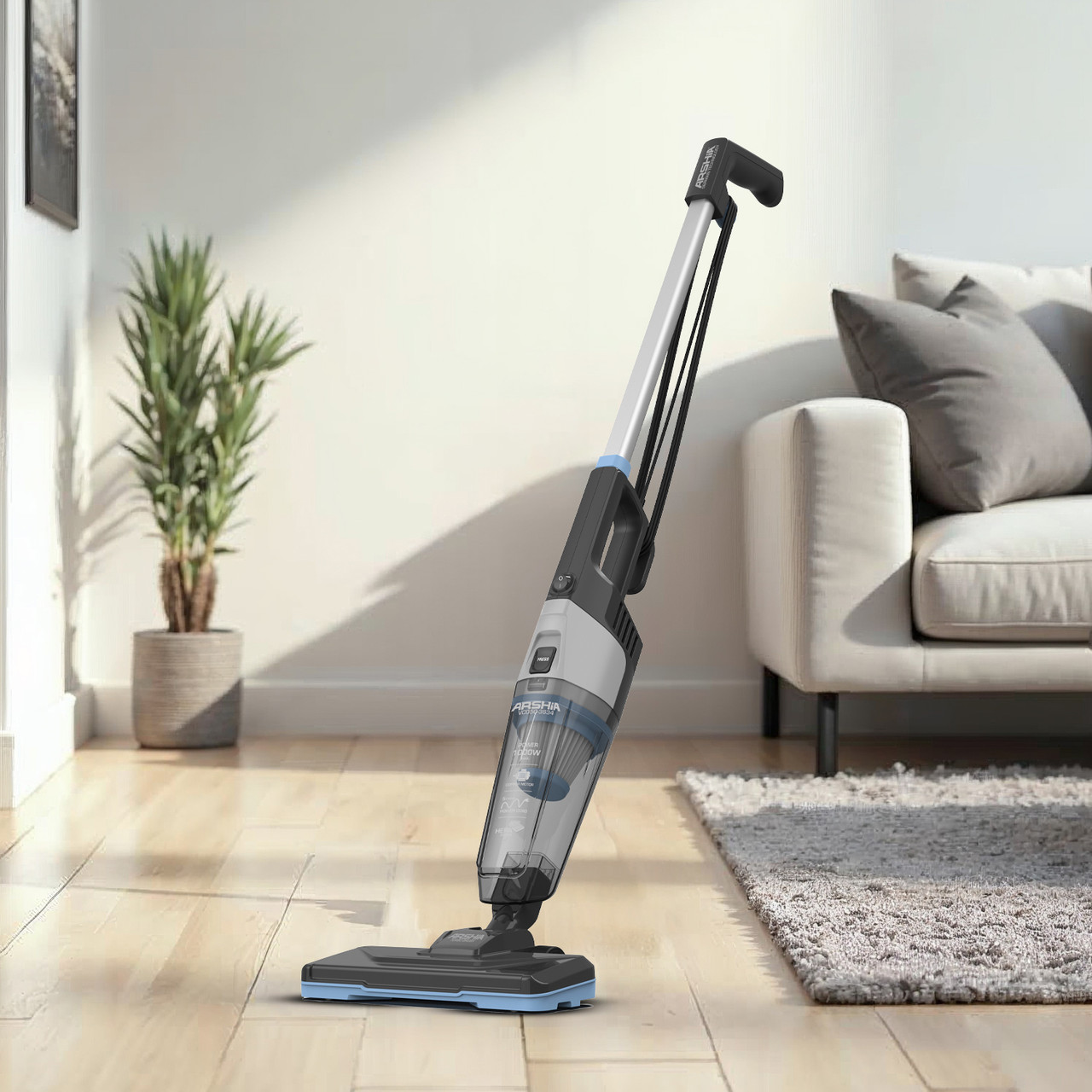 Arshia 3 in 1 Stick Vacuum Cleaner (Black)