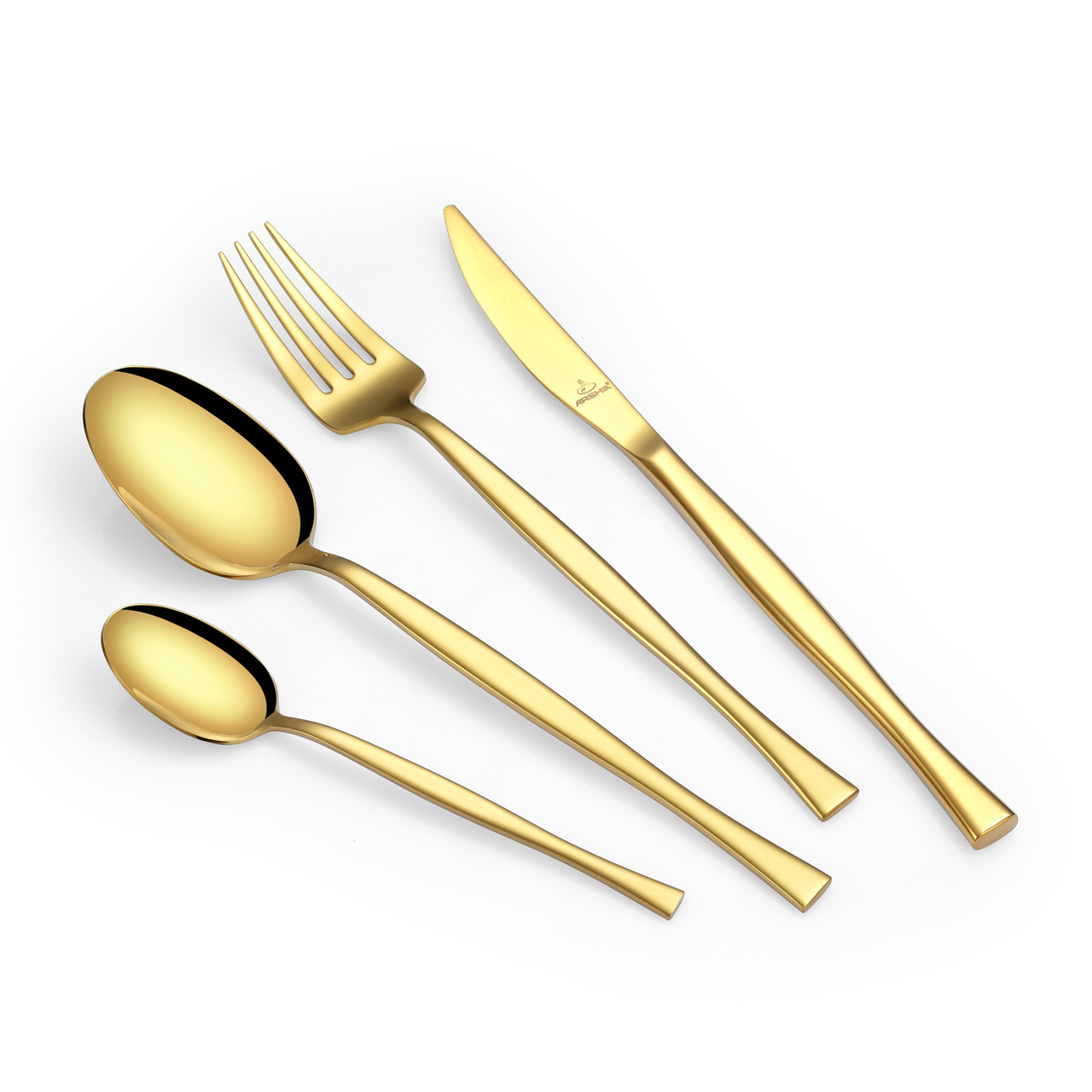Arshia 86-piece Gold Cutlery Set