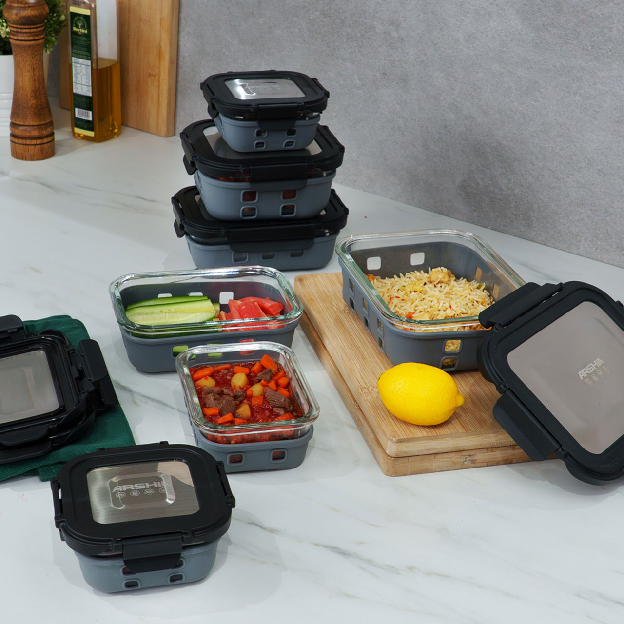 Arshia Glass Container Set