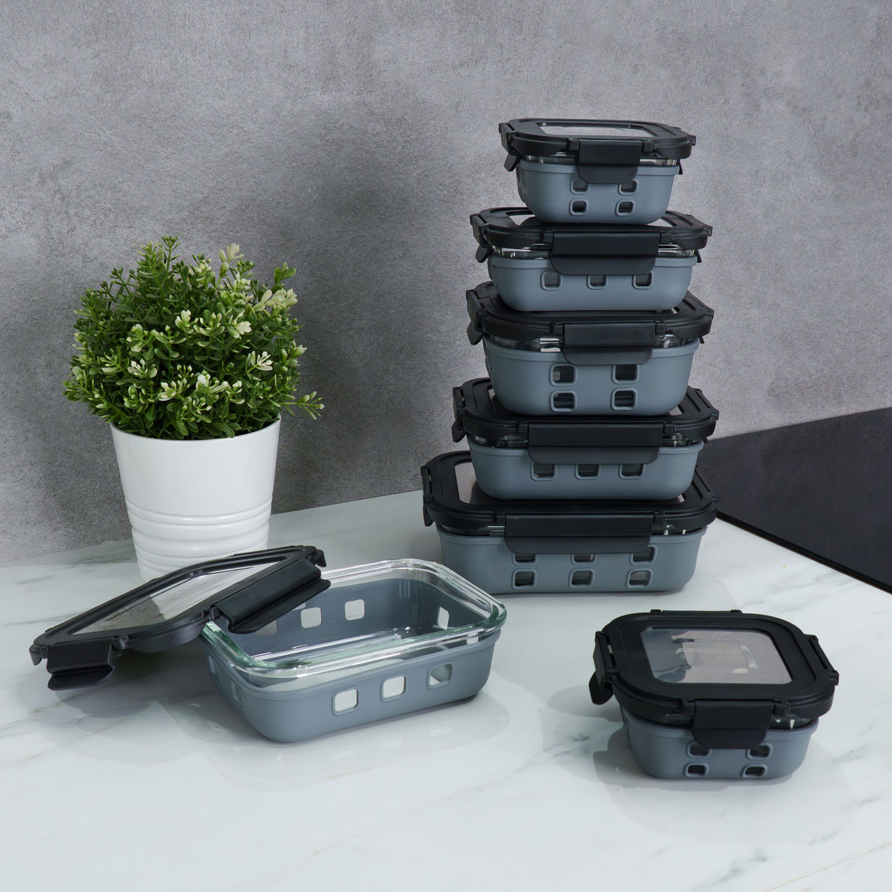 Arshia Glass Container Set