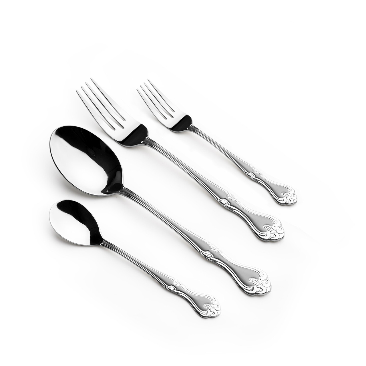 Arshia 48-piece Silver Cutlery Stand