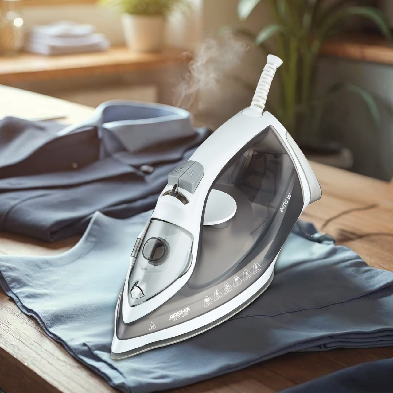 Arshia Steam Iron (White)