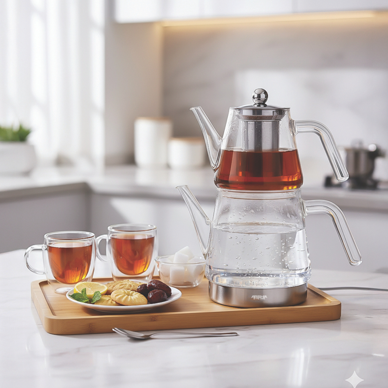 Arshia 700ml + 1800ml Glass Teapot
