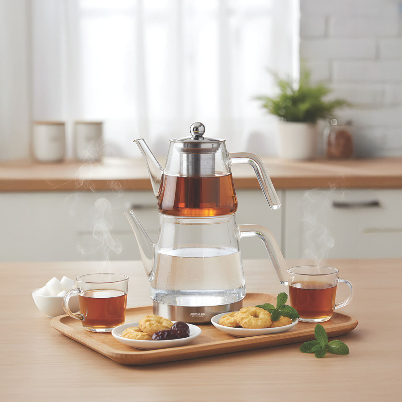 Arshia 700ml + 1800ml Glass Teapot