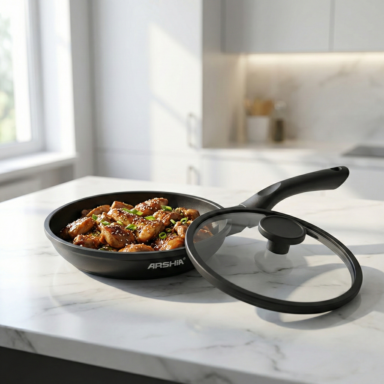 Arshia 20cm Die-Cast Aluminum Fry Pan