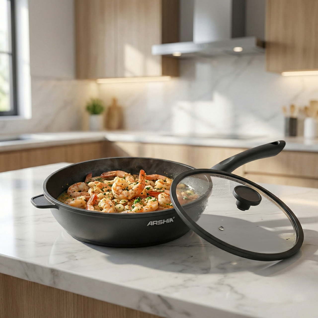 Arshia 24cm Die-Cast Aluminum Deep Fry Pan