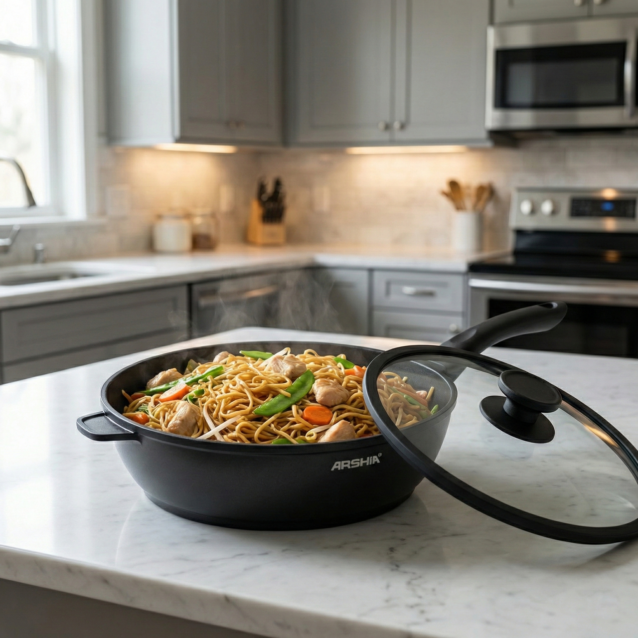 Arshia 28cm Die-Cast Aluminum Deep Fry Pan