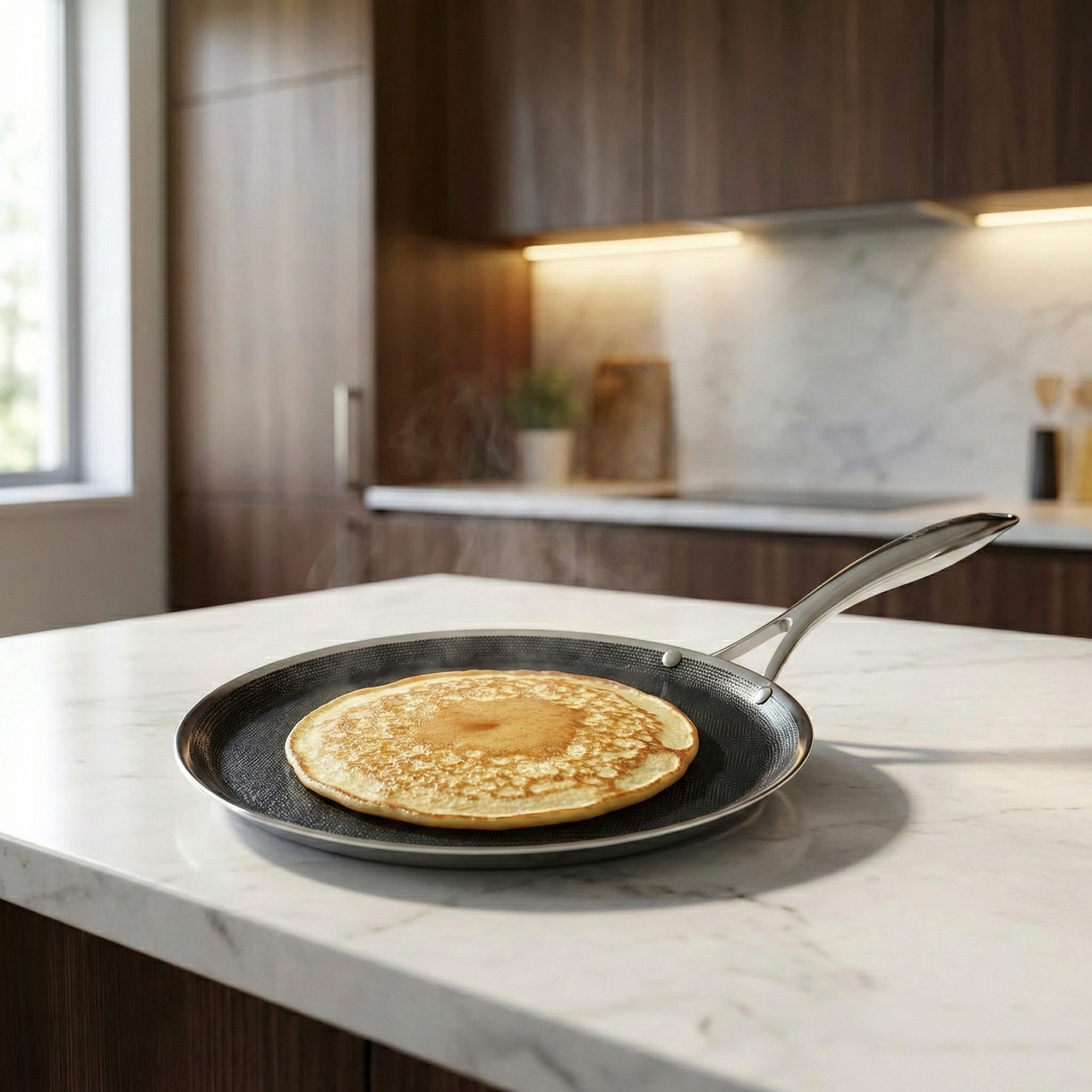Arshia 29cm Hybrid Stainless Steel Non-Stick Crepe Pan