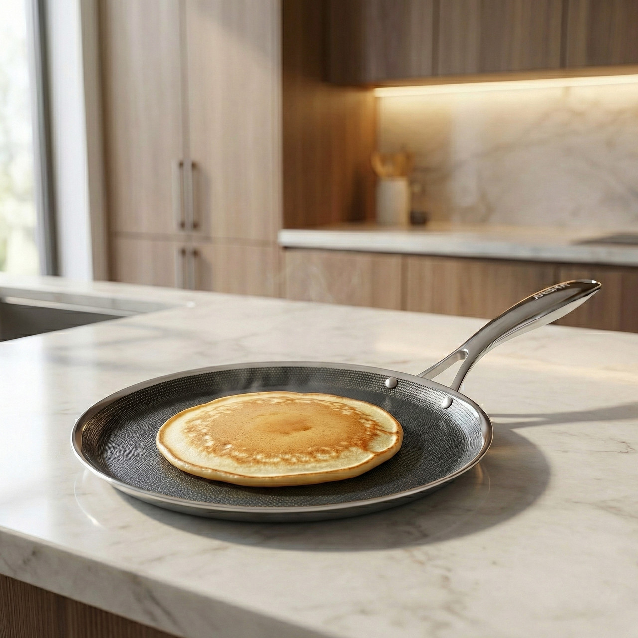 Arshia 31cm Hybrid Stainless Steel Non-Stick Crepe Pan