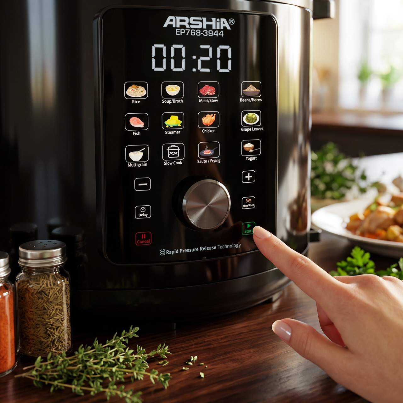 Arshia 12L Digital Pressure Cooker