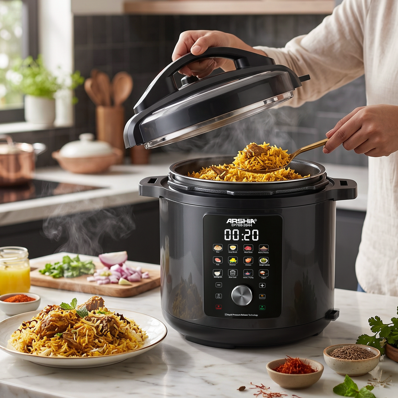 Arshia 12L Digital Pressure Cooker