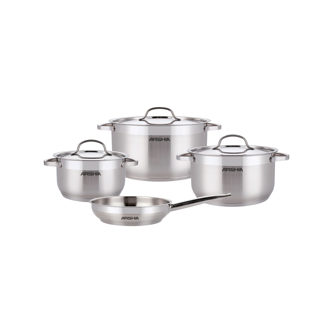 Arshia 7-Piece Stainless Steel Cookware Set