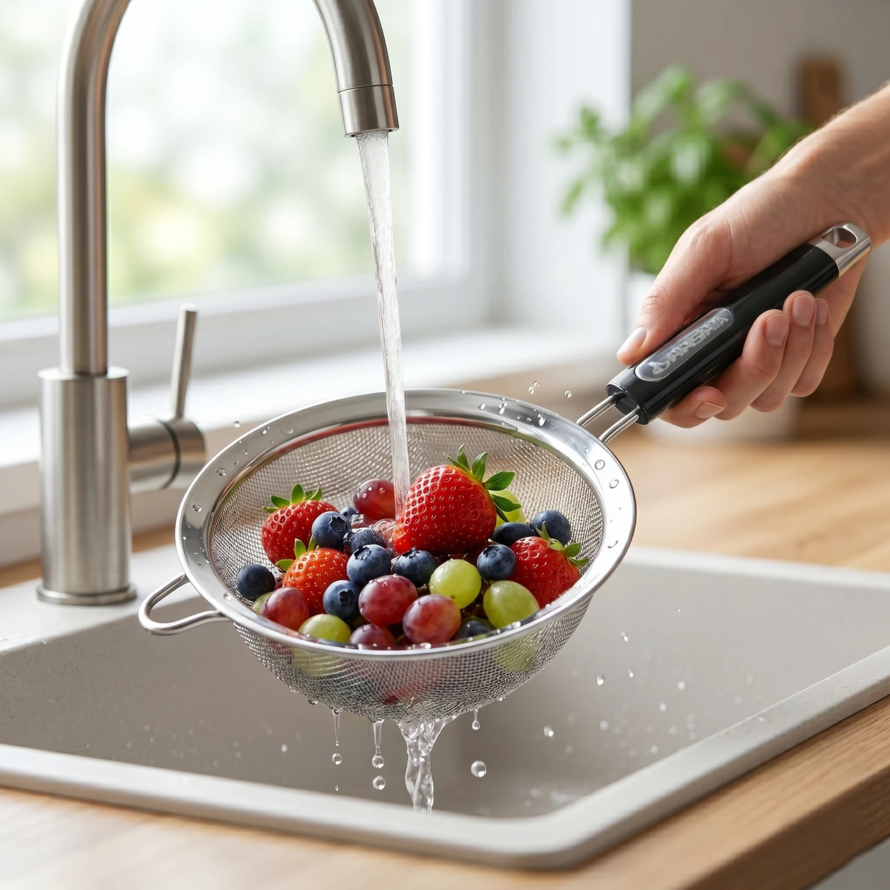 Arshia 12cm Stainless Steel Strainer