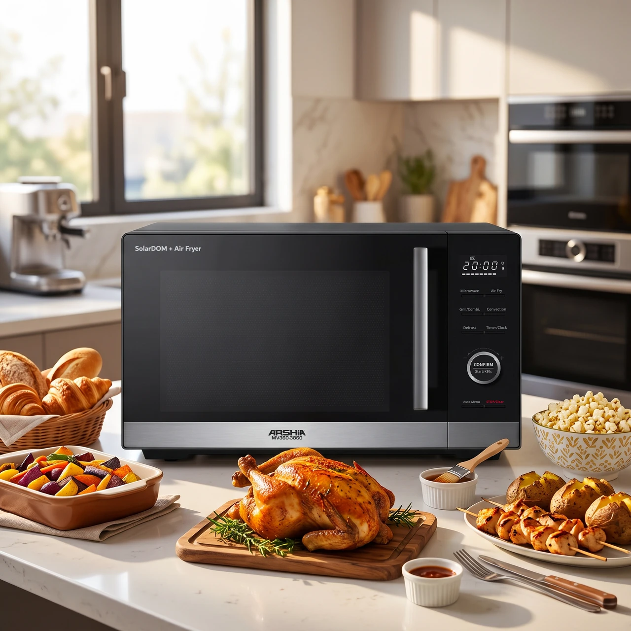 Arshia 26L Microwave Oven with Grill & Convection