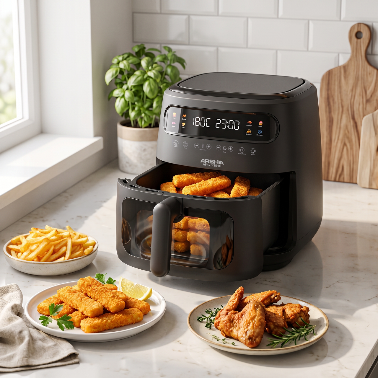 Arshia 8L Dual Heating Elements Air Fryer