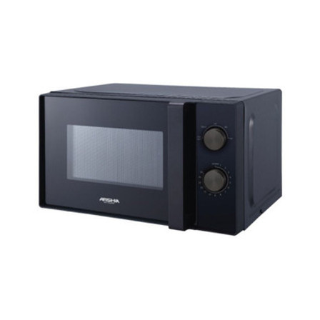 Arshia Compact Microwave Oven Black with 35 Minutes Timer Control - 20Litre, 700Watt