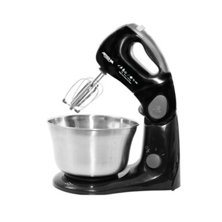 Arshia Compact Stand Mixer 2-Litre Stainless Steel Bowl Black