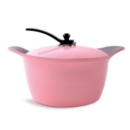 Arshia Ceramic Coated Casserole 28cm Pink