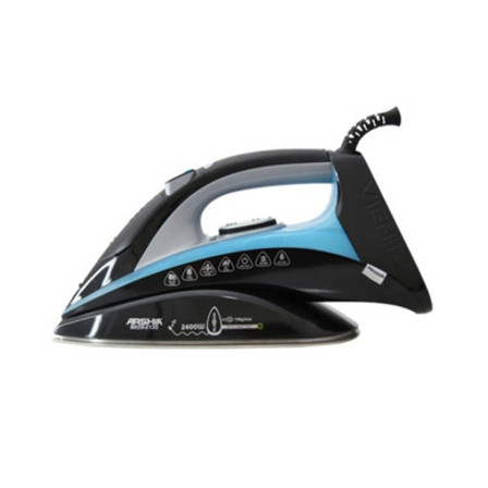 Arshia Pro Steam Iron Blue Eloxium Coated Sole plate with Continuous Steam