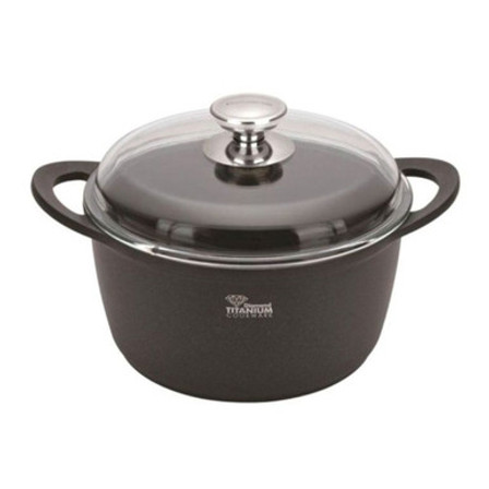 Arshia Diamond Titanium Casserole 24CM