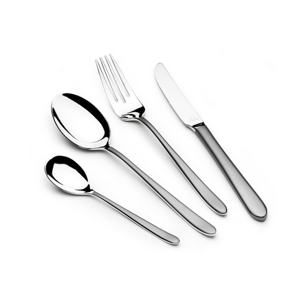 Arshia Stainless Steel Cutlery Set 24pc  Silver