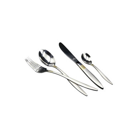 Arshia Gold and Silver Cutlery 86pc Set TM333GS