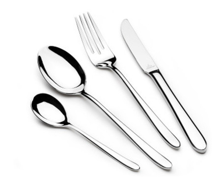 Arshia Silver Cutlery 24pc Set with Stand