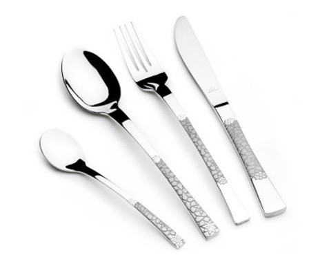Arshia 50-piece Silver Cutlery Set