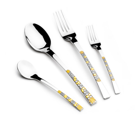 Arshia Stainless Steel Cutlery Set 48pcs Gold & Silver TM478GS