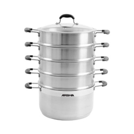 Arshia 32cm Premium Stainless Steel Steamer Pot