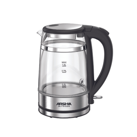 Arshia Double Layer Electric Glass Kettle