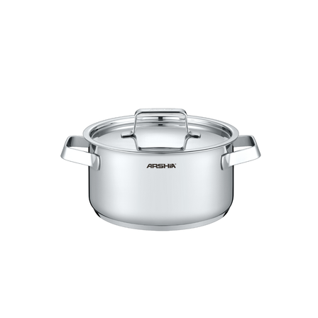Arshia 16cm Stainless Steel Casserole with Lid Arshia 16cm Stainless Steel Casserole with Lid